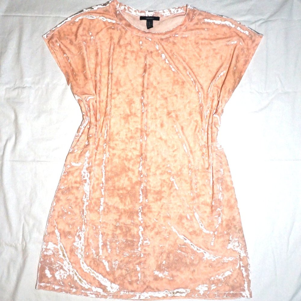 Peach Velour Dress